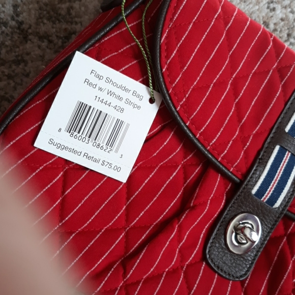 Vera Bradley shoulder bag with flap - Picture 11 of 14